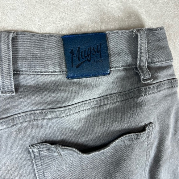 Men's Mugsy 34W 34L JOHNNIES Gray Performance Stretch Jeans Bin B - Picture 9 of 12